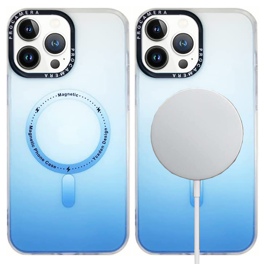 iPhone 13 Pro Max Stöttåligt Skal med MagSafe - Frostat Blå
