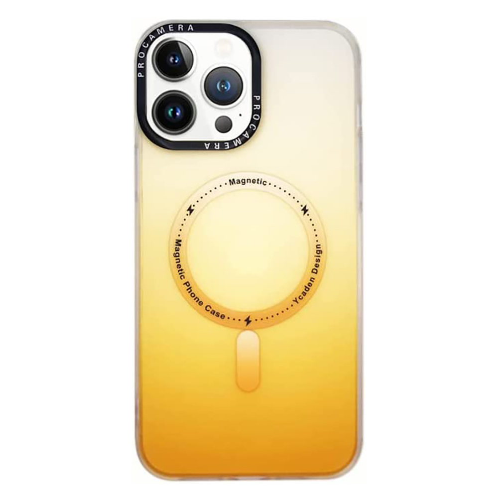iPhone 13 Pro Max Stöttåligt Skal med MagSafe - Frostat Gul