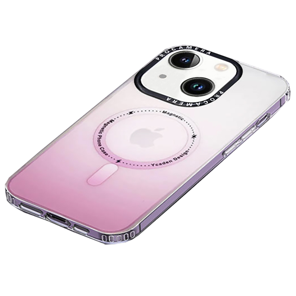 iPhone 14 Plus Stöttåligt Skal med MagSafe - Frostat Rosa