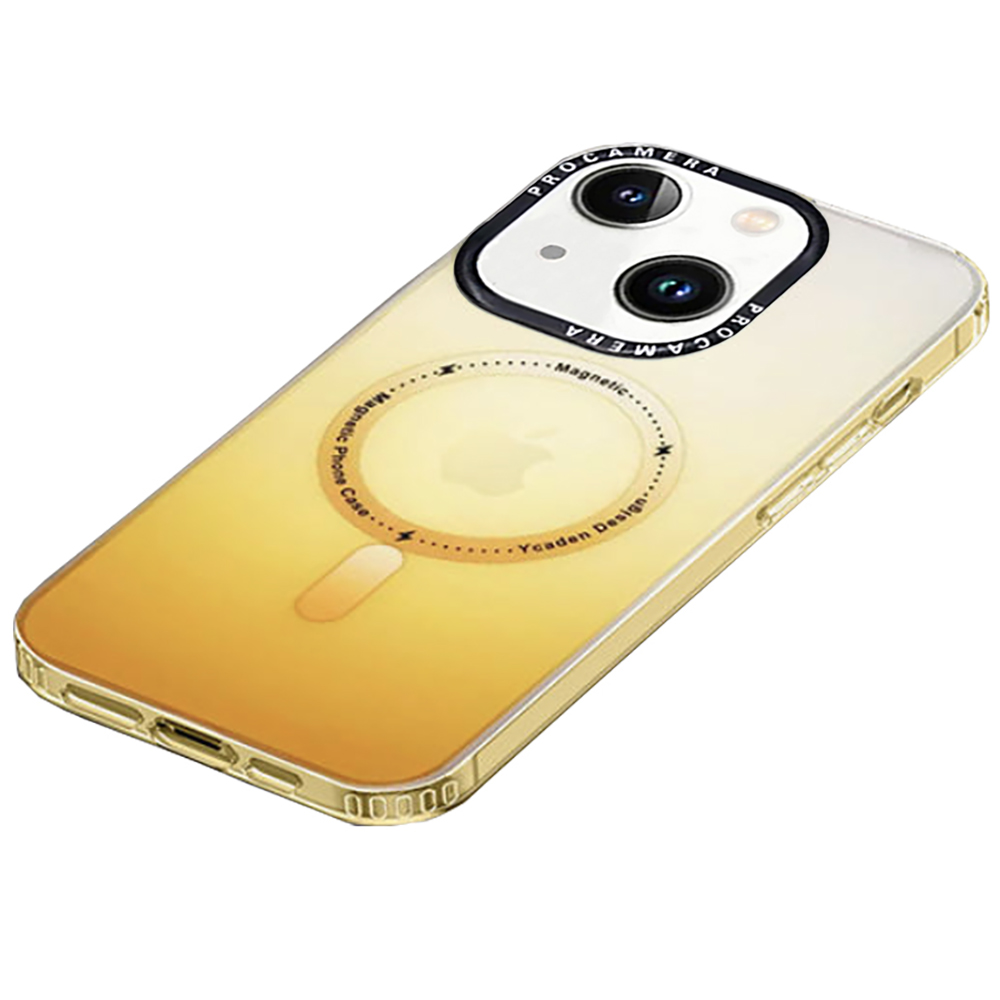 iPhone 14 Plus Stöttåligt Skal med MagSafe - Frostat Gul