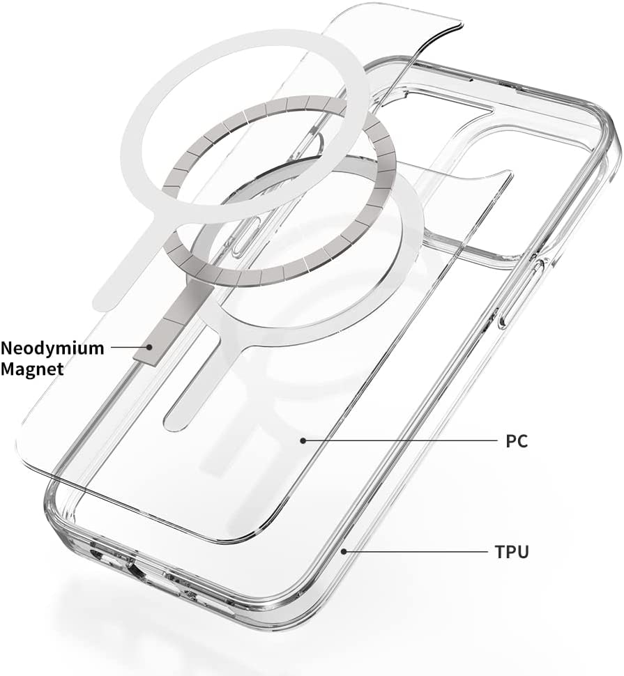 iPhone 11/XR Stöttåligt Skal med MagSafe - Frostat Svart