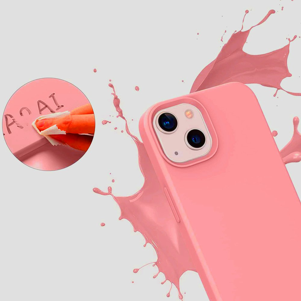 iPhone 13 MC Silikonskal Rosa