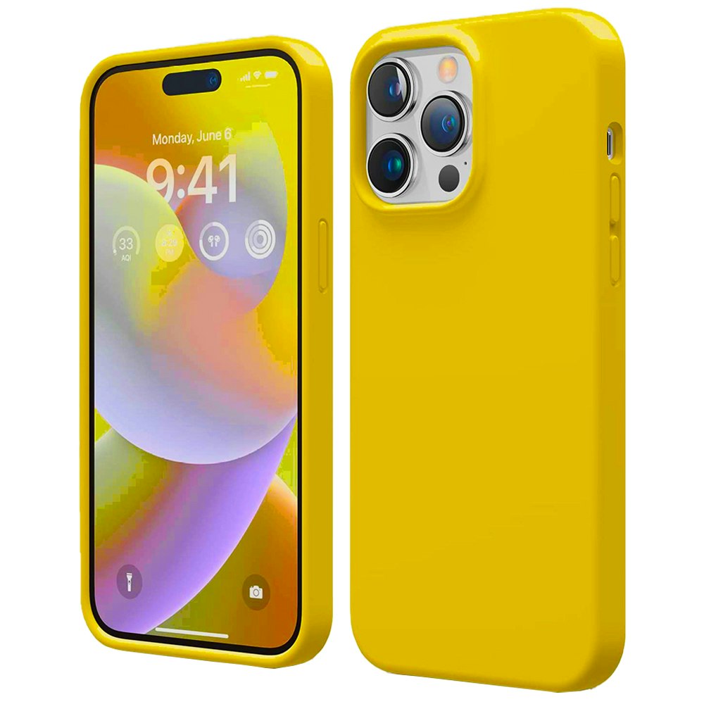 iPhone 14 Pro Max MC Silikonskal Gul