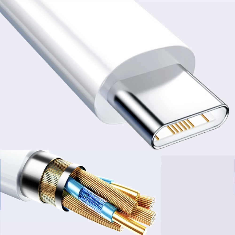 KABEL USB-A till USB-C  3A | 25cm VIT
