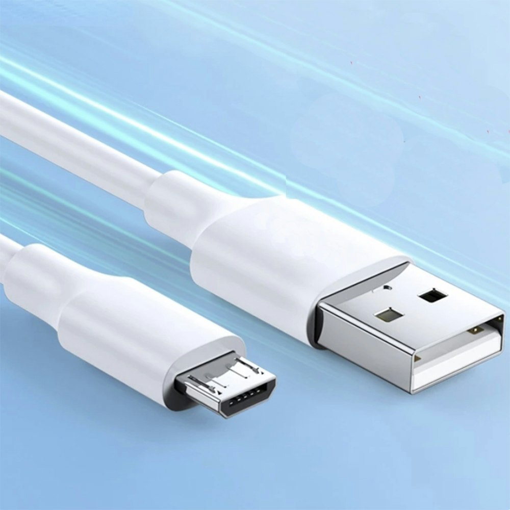 KABEL USB-A till Micro  2.4A 25CM VIT