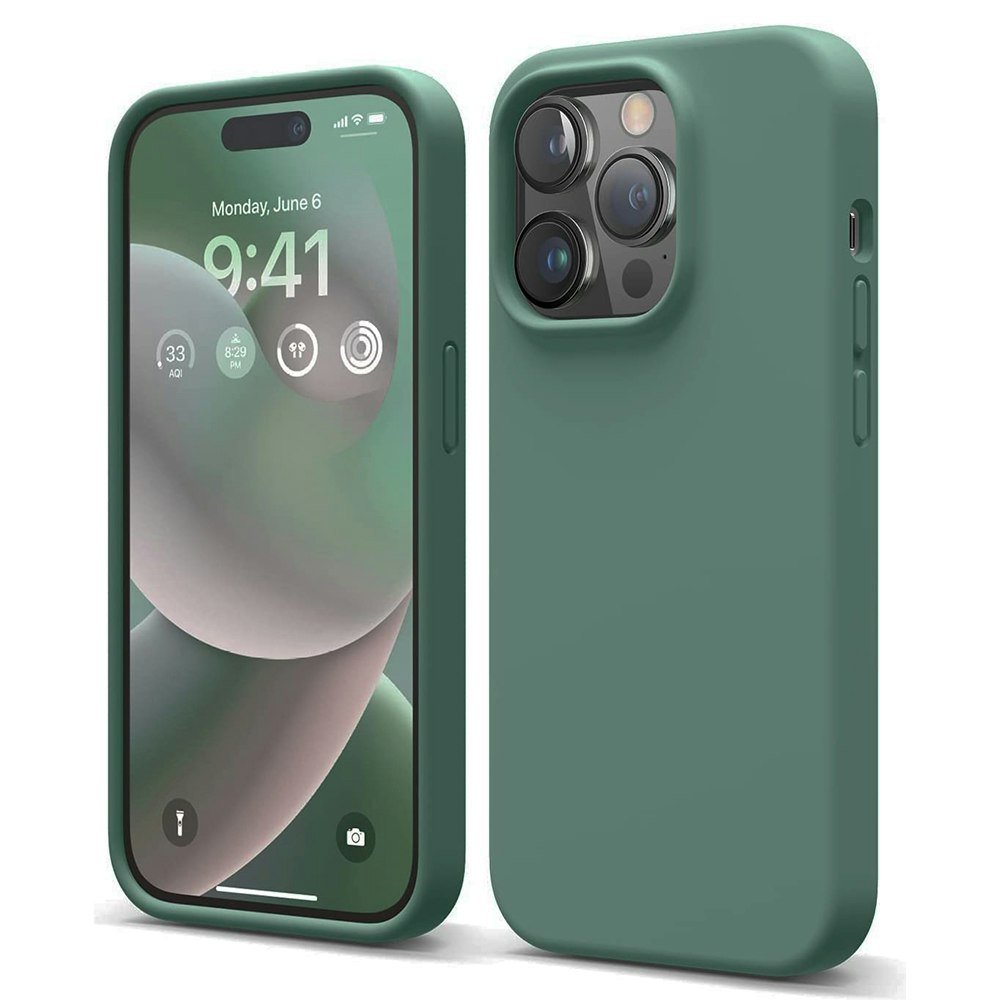 iPhone 15 Pro Max MC Silikonskal Green