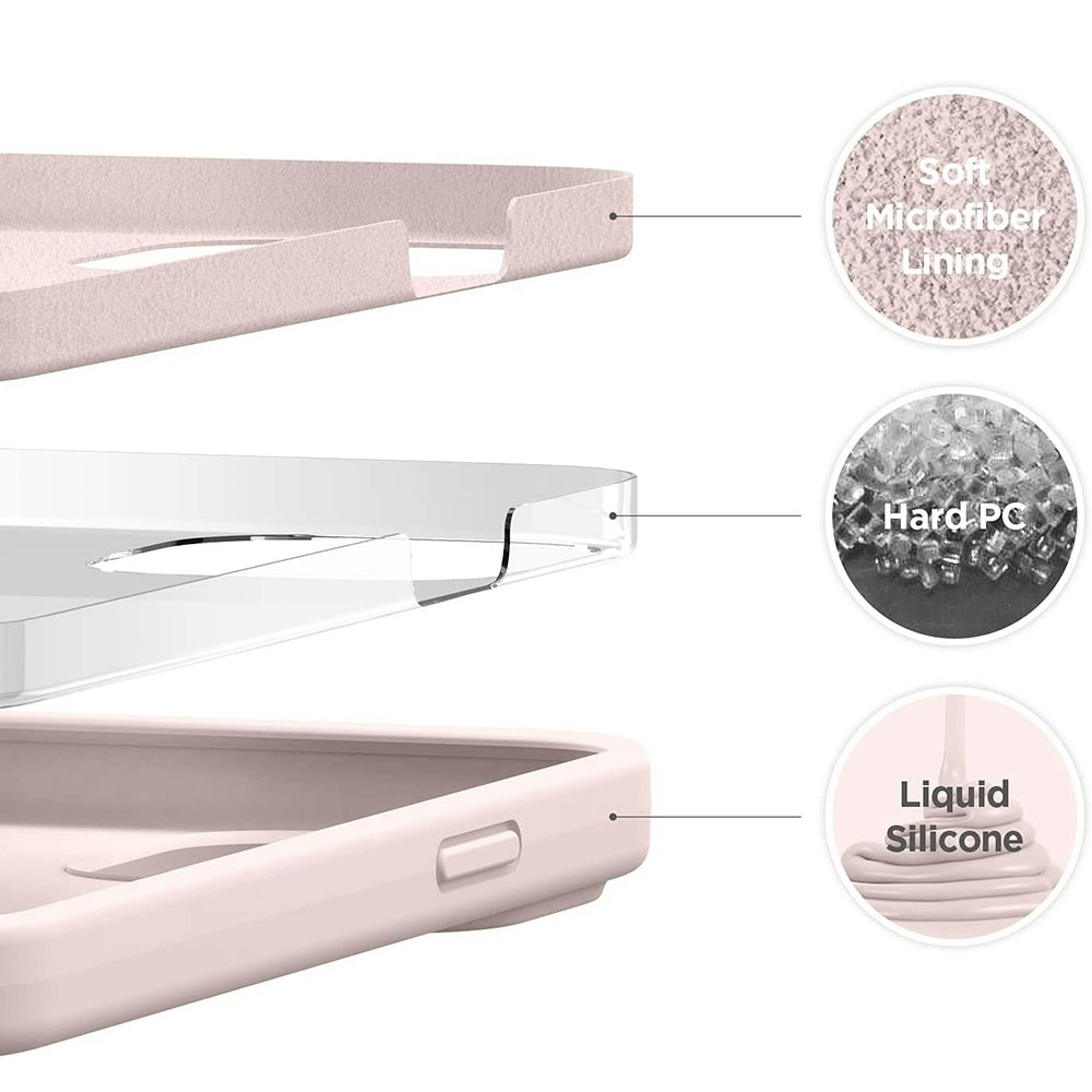 iPhone 15 Plus MC Silikonskal Blush Pink