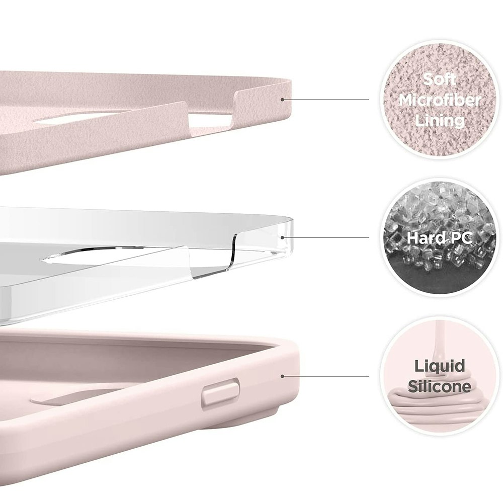 iPhone 15 Plus MC Silikonskal Blush Pink
