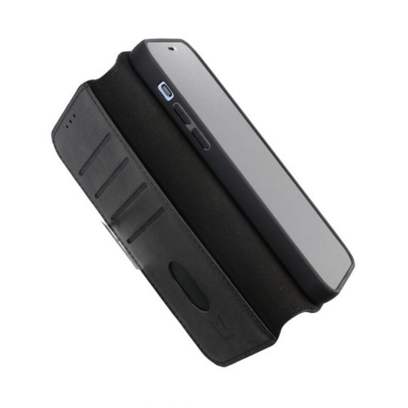 iPhone 15 Pro Plånboksfodral Magnet Svart