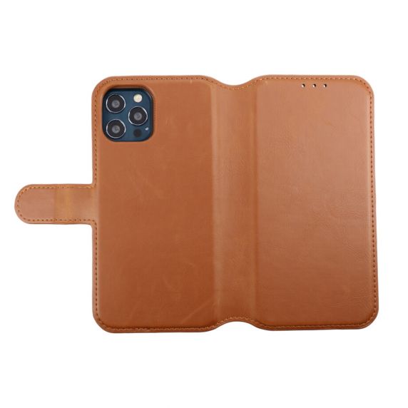 iPhone 12 / 12 Pro Plånboksfodral Magnet Brun