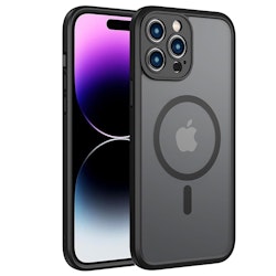 iPhone 14 Pro MagSafe silikonskal i svart färg