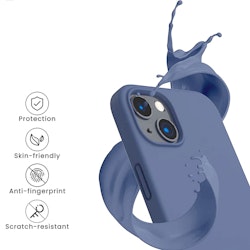 iPhone 15 MC Silikonskal Ice Blue