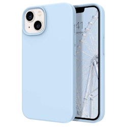 iPhone 15 MC Silikonskal Ljusblå