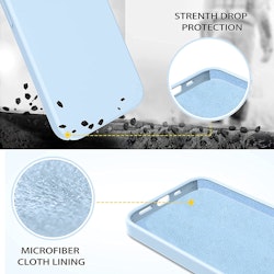 iPhone 15 MC Silikonskal Ljusblå