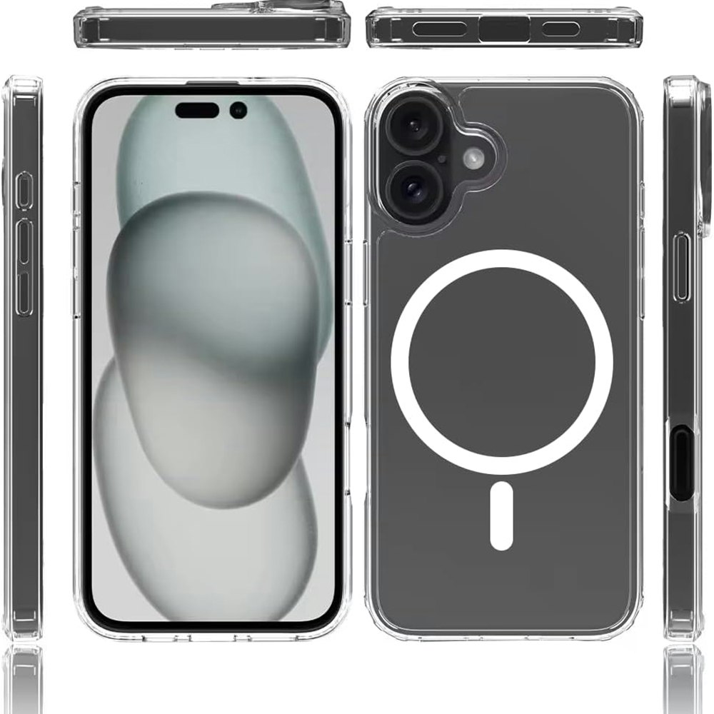 iPhone 16 PC Magnetic Wireless Charging | Transparent