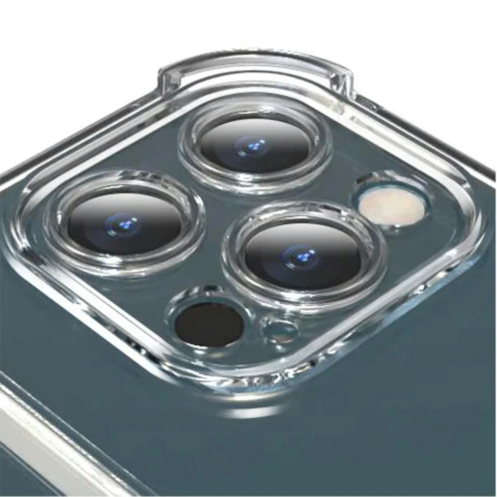 iPhone 16 Pro Stöttåligt Skal med Kortfack-Transparent