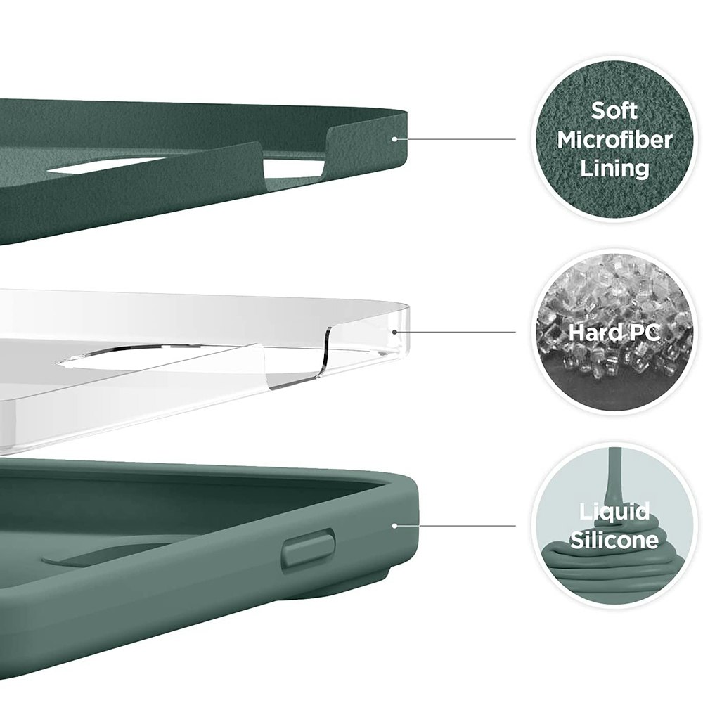 iPhone 16 Pro MC Silikonskal Green