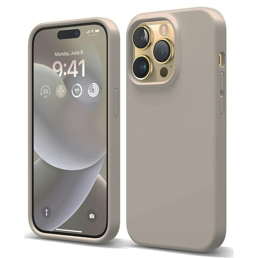 iPhone 16 Pro MC Silikonskal Pebble