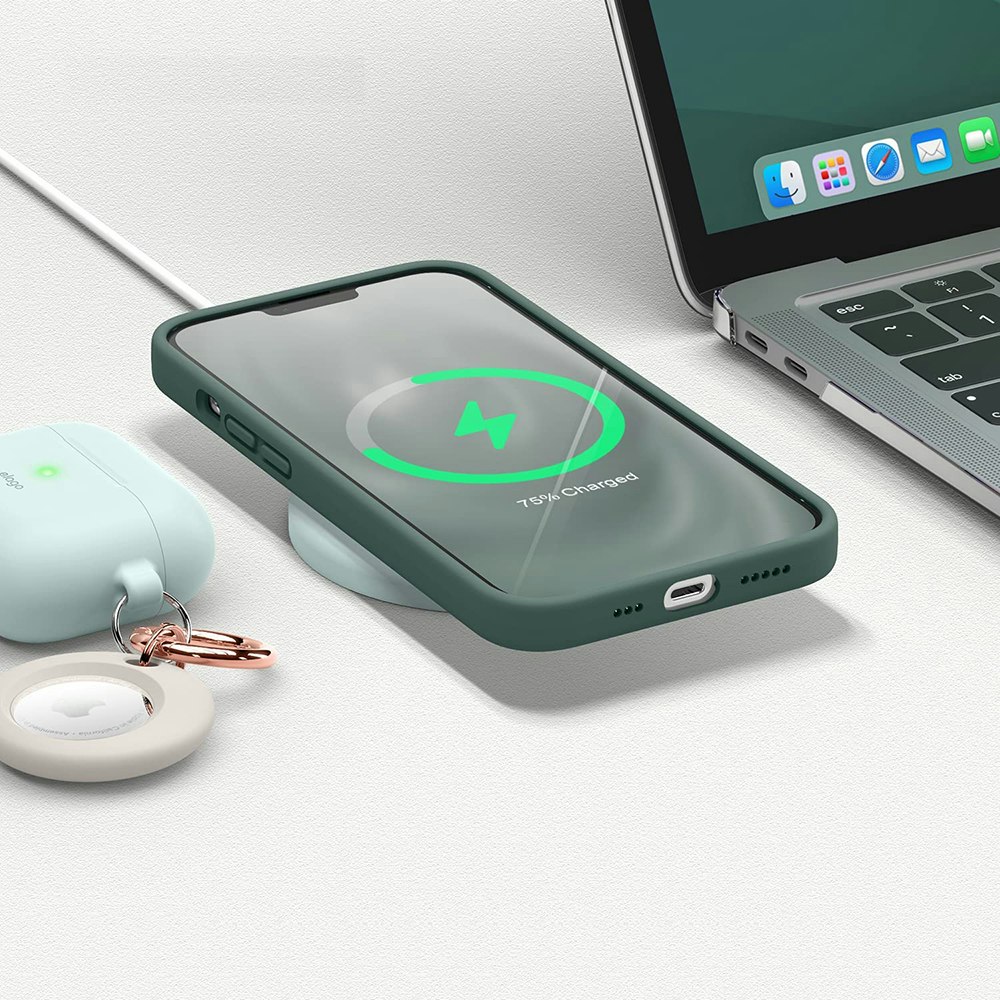 iPhone 16 MC Silikonskal Moss Green