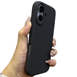 iPhone 16 Plus MC Silikonskal i svart färg