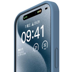 iPhone 16 Plus MC Silikonskal Ice Blue
