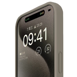 iPhone 16 Plus MC Silikonskal Pebble