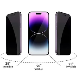 iPhone 16 Pro Privacy härdat glas skärmskydd