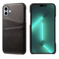 iPhone 16 Plus Skal med Kortfack Svart