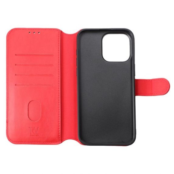 iPhone 13 plånboksfodral magnet Red