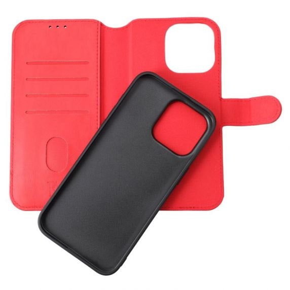 iPhone 13 plånboksfodral magnet Red