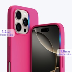 iPhone 16 Pro Max MC Silikonskal Cerise färg