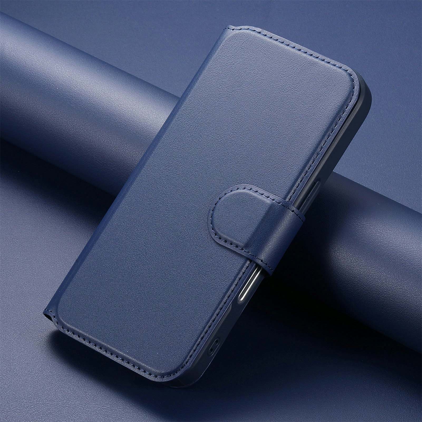 iPhone 14 Plånbok med MagSafe-skal & fingerband Blå