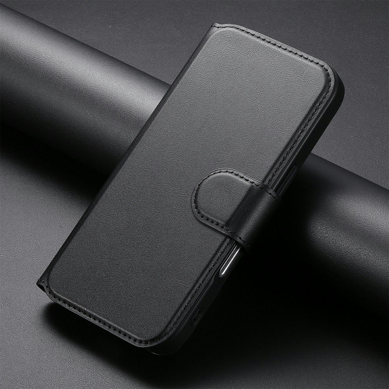 iPhone 14 Plånbok med MagSafe-skal & fingerband Svart