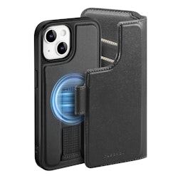 iPhone 15 Plånbok med MagSafe-skal & fingerband Svart