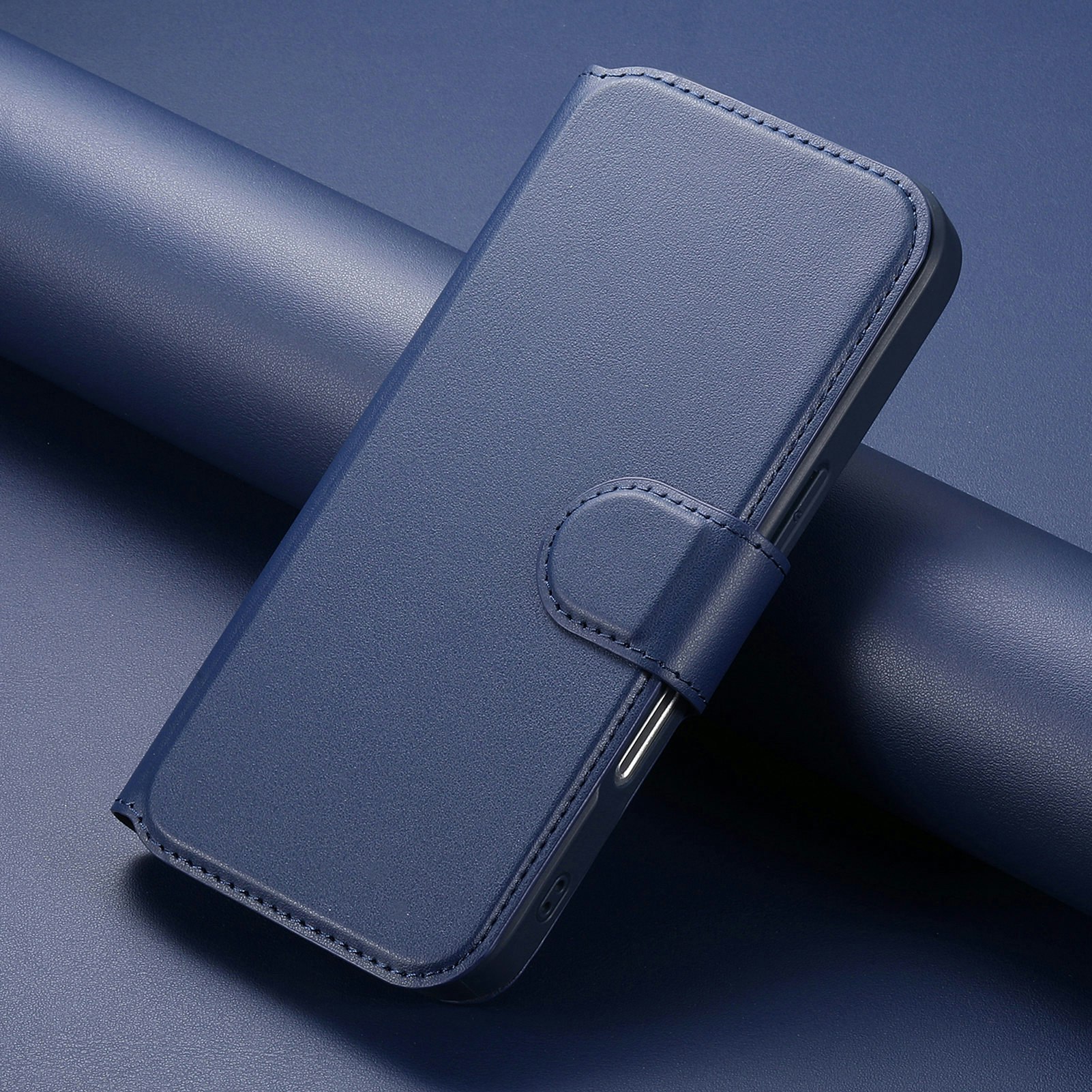 iPhone 15 Pro Plånbok med MagSafe-skal & fingerband Blå
