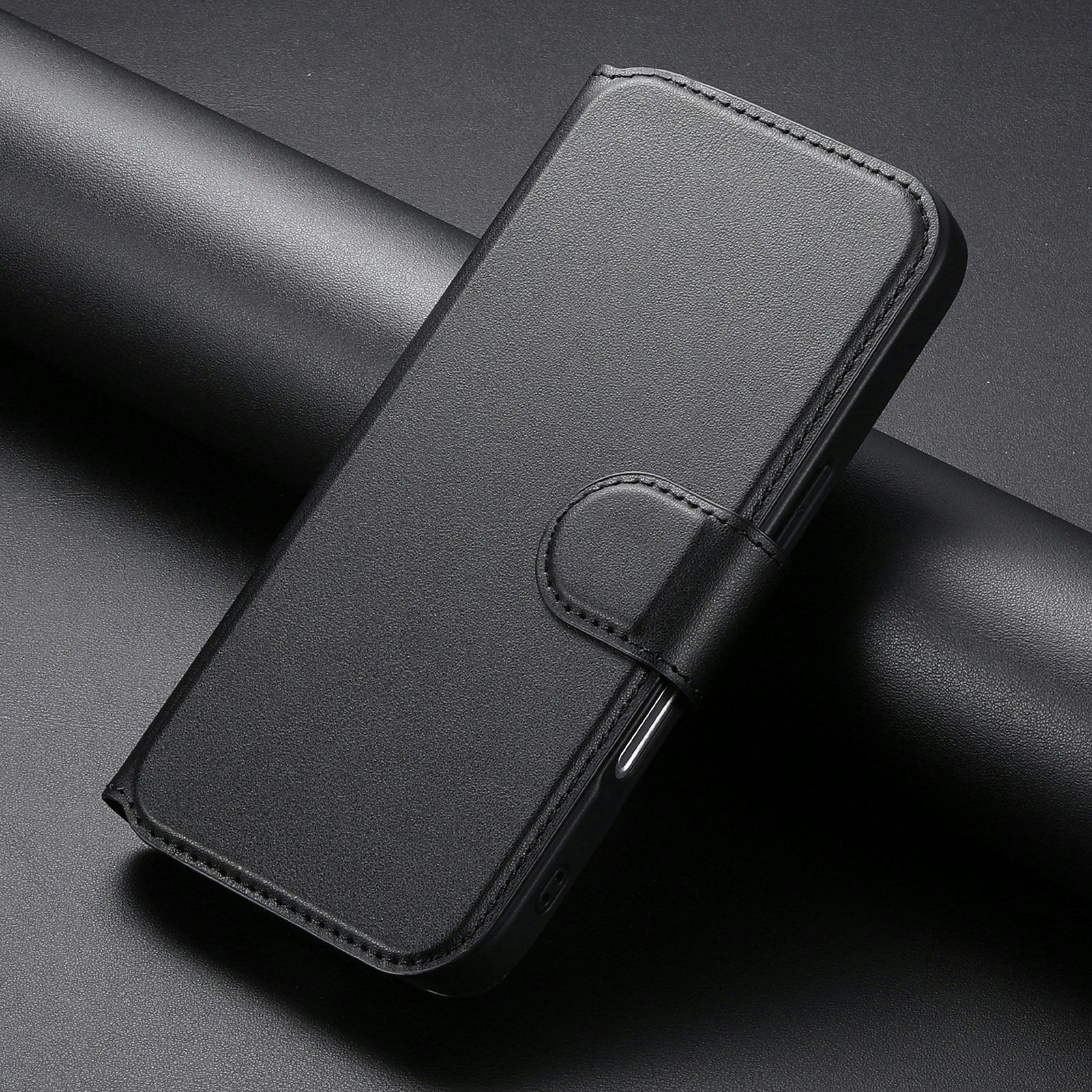 iPhone 15 Pro Plånbok med MagSafe-skal & fingerband Svart