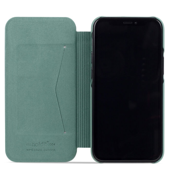 IPHONE 11 PRO MAX PLÅNBOKSFODRAL SLIM FLIPMOSS GREEN