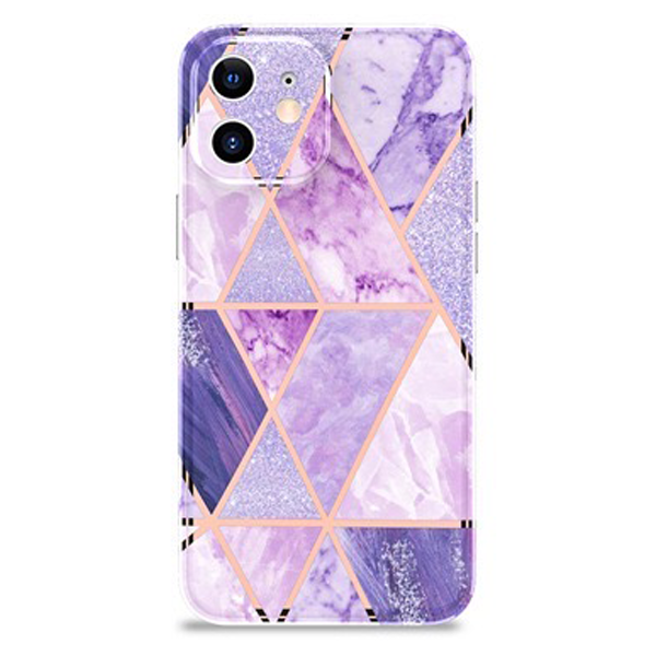 iPhone 11 Pro Silikonskal Marble Light Purple