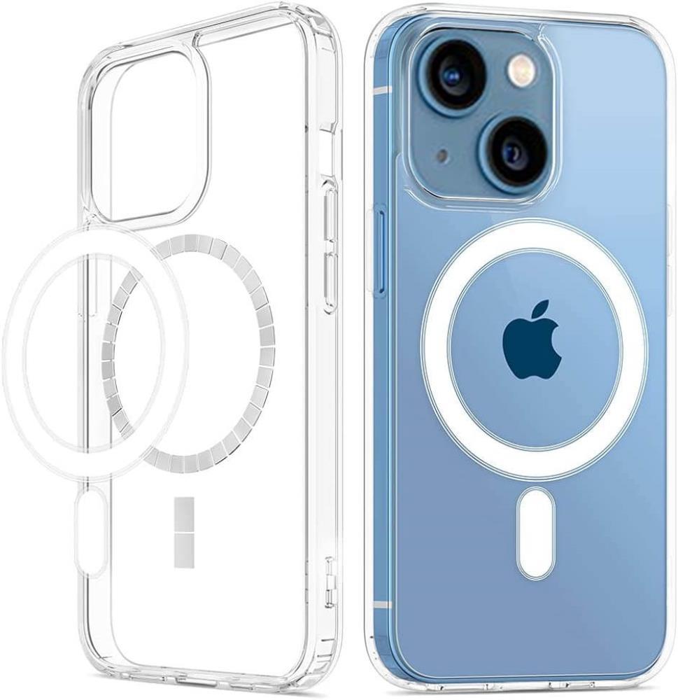 iPhone 13 Mini Clear PC Magnetic Wireless Charging Case Transparent