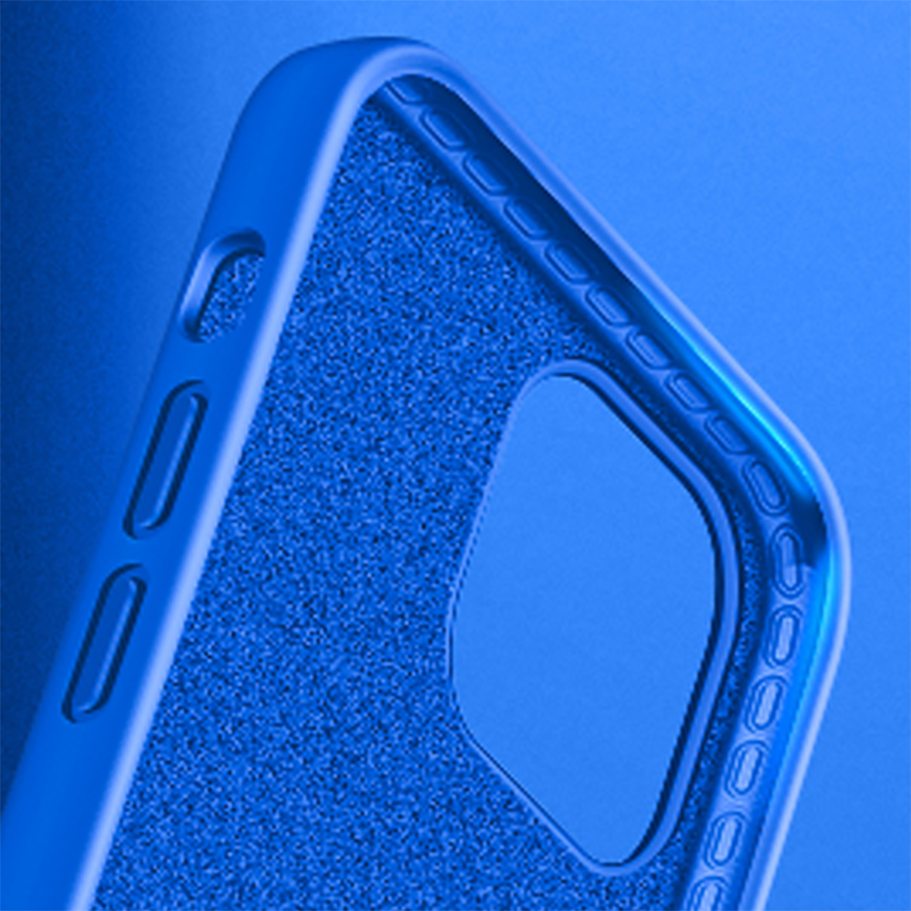iPhone 12/12Pro MC Silikonskal blå