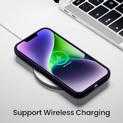 iPhone 14 Silikonskal med MagSafe - fläderbär