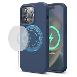 iPhone 14 Pro Silikonskal med MagSafe - stormblå