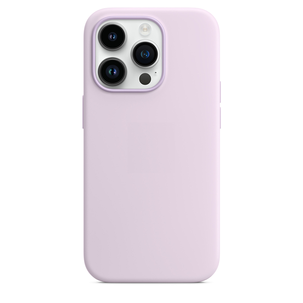iPhone 14 Pro Silikonskal med MagSafe - syrenblå
