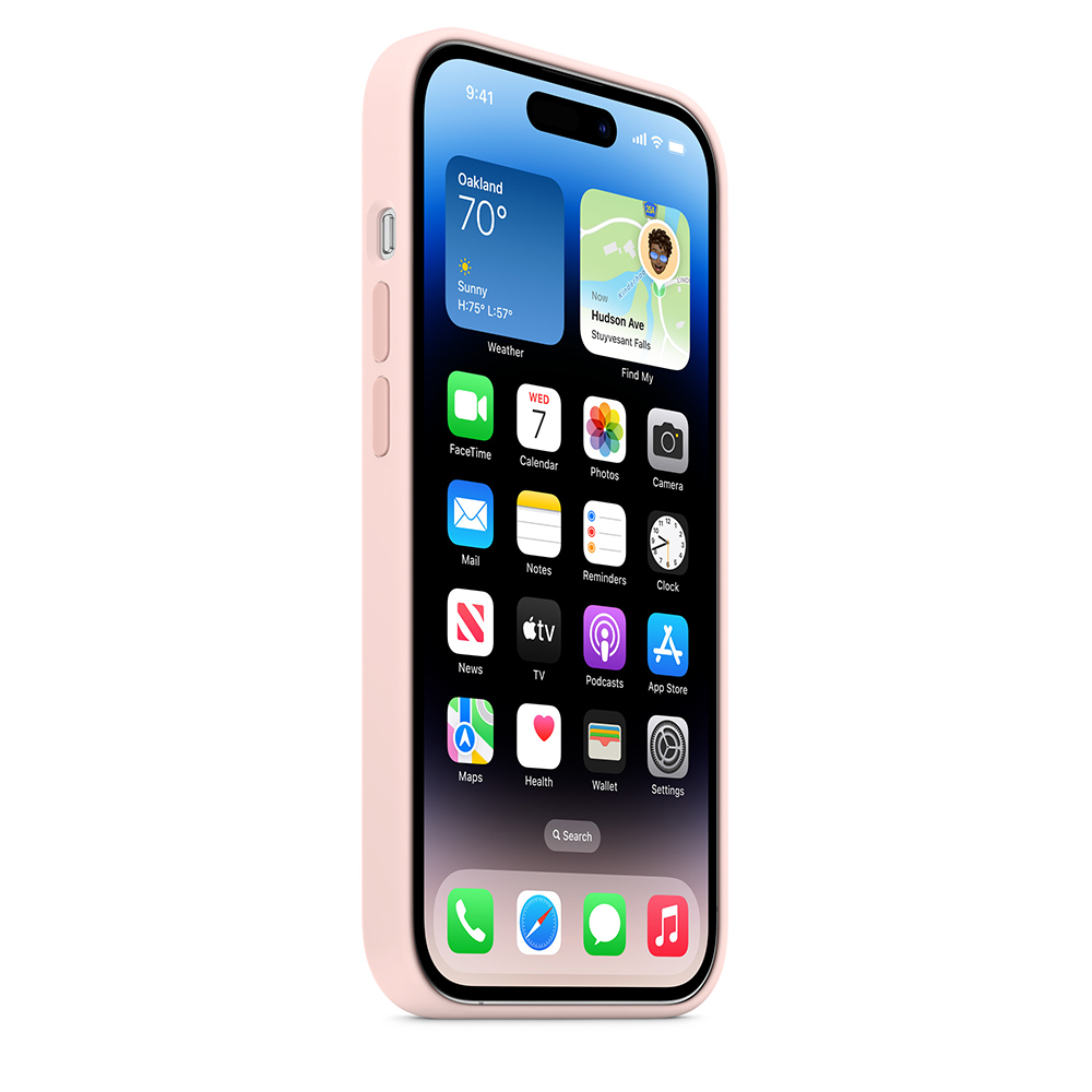 iPhone 14 Pro Silikonskal med MagSafe - kritrosa