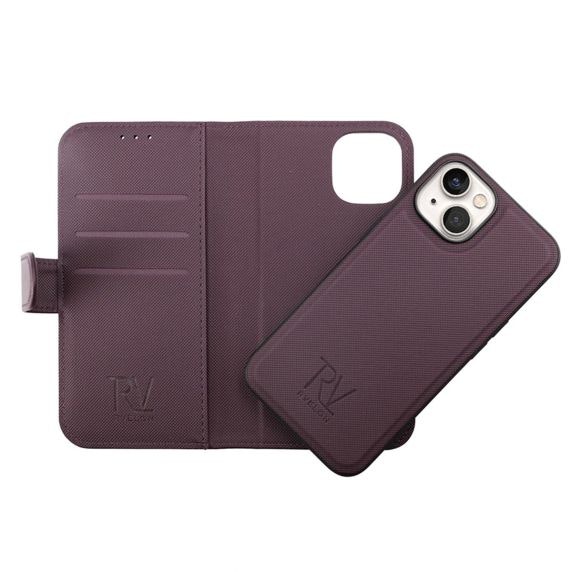 iPhone 14 RV Wallet Case Magnet Dark Cherry