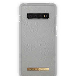 Saffiano Case Galaxy S10+ Light Grey