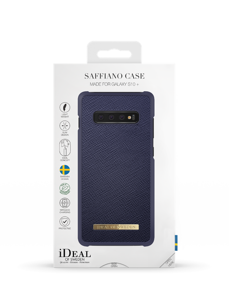 Saffiano Case Galaxy S10+ Navy