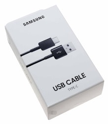 SAMSUNG ORIGINAL USB-A TILL USB-C laddningskabel Svart