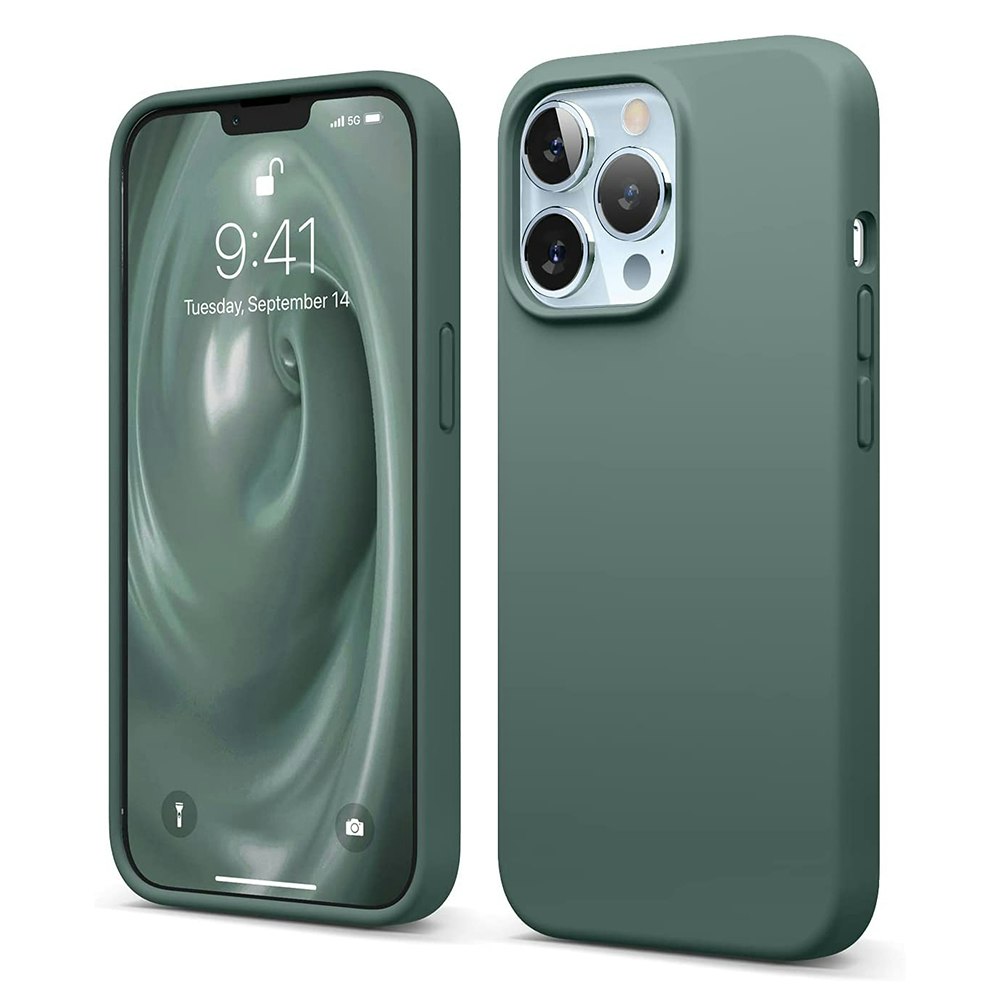 iPhone 13 Pro Max MC silikonskal Moss Green