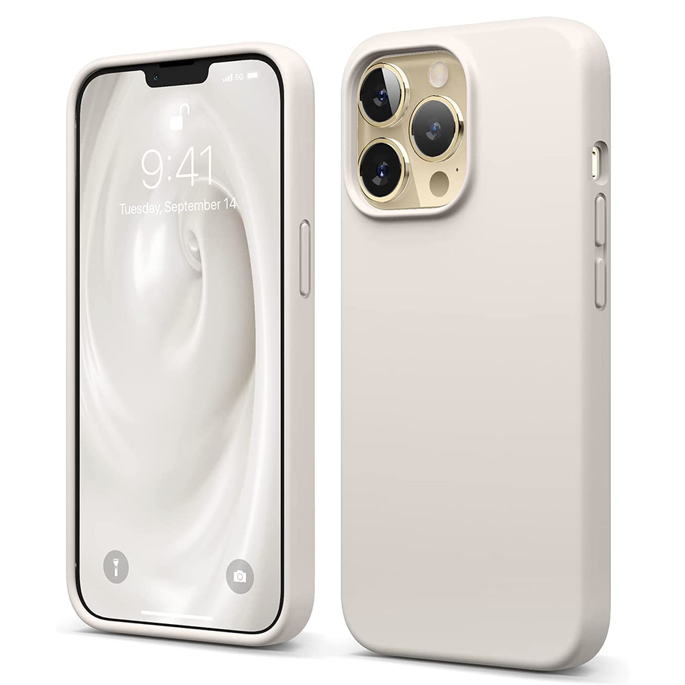 iPhone 13 Pro MC silikonskal Stone färg